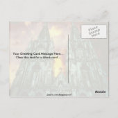 太陽のあるケルン大聖堂 ポストカード (裏面)