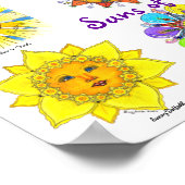 太陽のおもしろい（紫） ポスター (角)