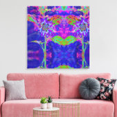 太陽のおもしろい – 青 キャンバスプリント (インサイチュ (リビング))