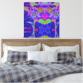 太陽のおもしろい – 青 キャンバスプリント (インサイチュ (寝室))