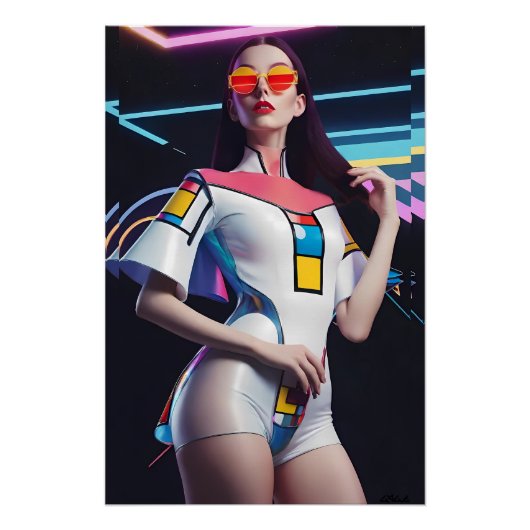 太陽のしゃれているKen Gage Art ポスター (正面)