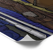 太陽のない空のポスターの下 ポスター (角)