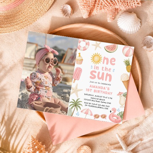 太陽のなかで ビーチパーティ 夏 初めての誕生日 招待状