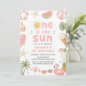 太陽のなかで ビーチパーティ 夏 初めての誕生日 招待状 (スタンド正面)