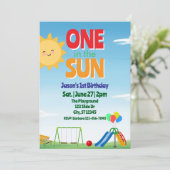 太陽のなかで、プレイグラウンドの1歳の誕生日 招待状 (スタンド正面)