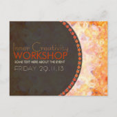 太陽のなオレンジエネルギー研修会ビジネスフライヤ インビテーションポストカード (正面)