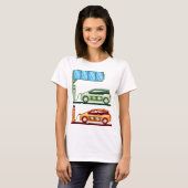 太陽のな充満場所の電気自動車 Tシャツ (正面フル)