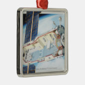 太陽のな動力を与えられた宇宙局の横断面 メタルオーナメント (右)