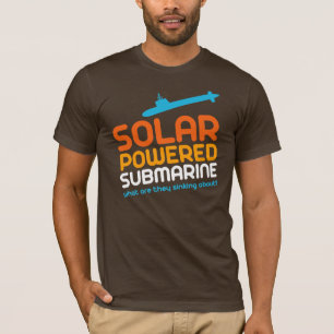 太陽のな動力を与えられた潜水艦 Tシャツ