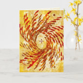 太陽のな回転 カード (黄色い花)
