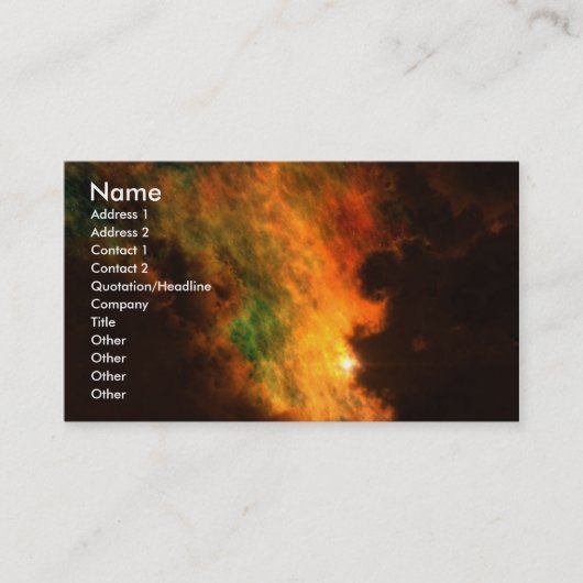 太陽のな眺め17の名刺 名刺 (正面)