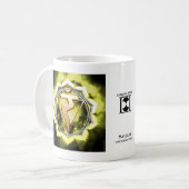 太陽のな網状組織のチャクラのマグ コーヒーマグカップ (正面左)