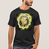 太陽のな網状組織のチャクラの暗闇のTシャツ Tシャツ (正面)