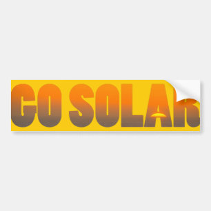太陽のにバンパーステッカーは行きます バンパーステッカー