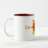 太陽のに行って下さい ツートーンマグカップ (左)