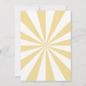 太陽ののまわりに太陽の誕生日の写真を最初の旅 招待状 (裏面)