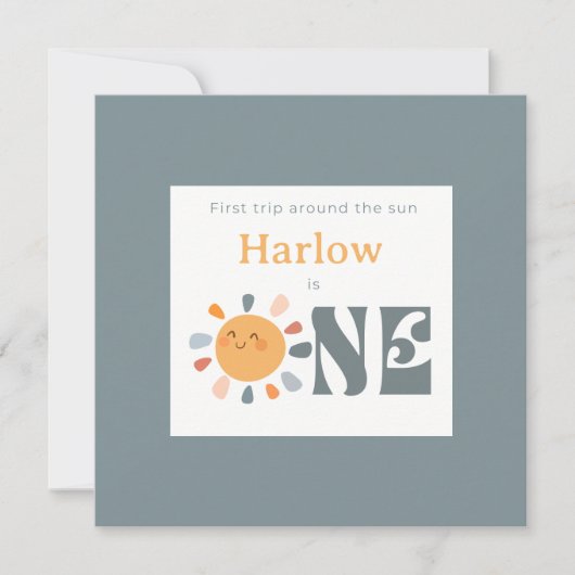 太陽ののまわりに最初の旅 サンキューカード (正面)