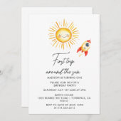 太陽ののまわりに最初の旅 招待状 (正面/裏面)
