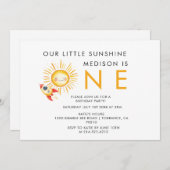 太陽ののまわりに最初の旅 招待状 (正面/裏面)