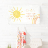 太陽ののまわりに誕生日の最初の旅 横断幕 (インサイチュ)