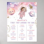 太陽ののまわりに誕生日の節目 ポスター (正面)