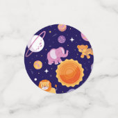 太陽ののまわりに誕生日パーティーの最初の旅行 コンフェッティ (スモール正面)