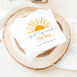 太陽ののまわりに誕生日初ミニマル旅行 スタンダードカクテルナプキン