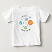太陽ののまわりに誕生日惑星 ベビーTシャツ (正面)