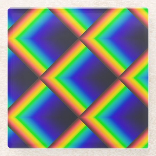 太陽のはかりで測 ガラスコースター (正面)