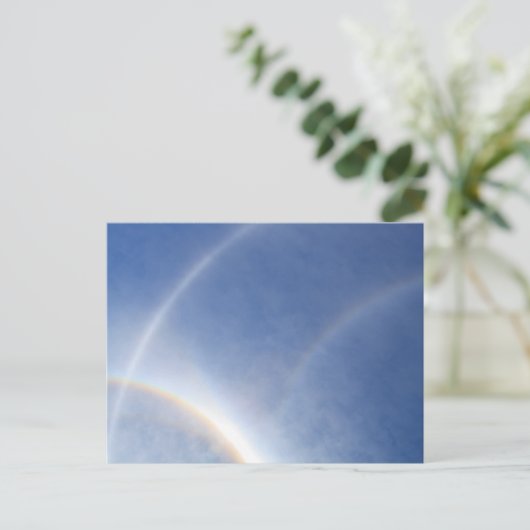 太陽のまわりにに光を当てる ポストカード (スタンド正面)