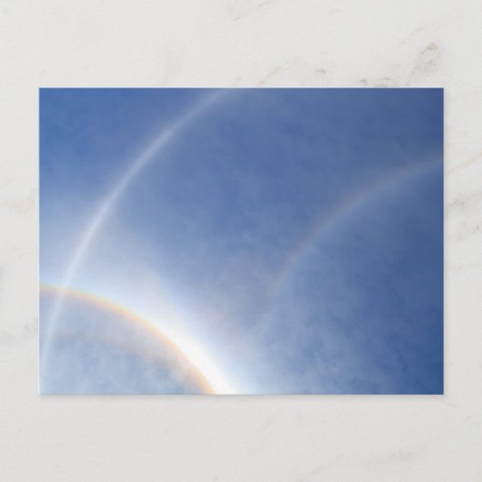 太陽のまわりにに光を当てる ポストカード (正面)