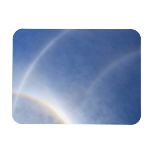 太陽のまわりにに光を当てる マグネット (横)