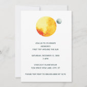 太陽のまわりにの招待 招待状 (正面)