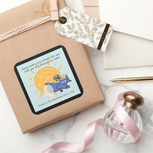 太陽のまわりにの旅 スクエアシール (ギフト)