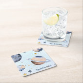 太陽のまわりにの旅 スクエアペーパーコースター (インサイチュ)