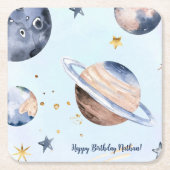 太陽のまわりにの旅 スクエアペーパーコースター (正面)