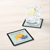 太陽のまわりにの旅 スクエアペーパーコースター (インサイチュ)