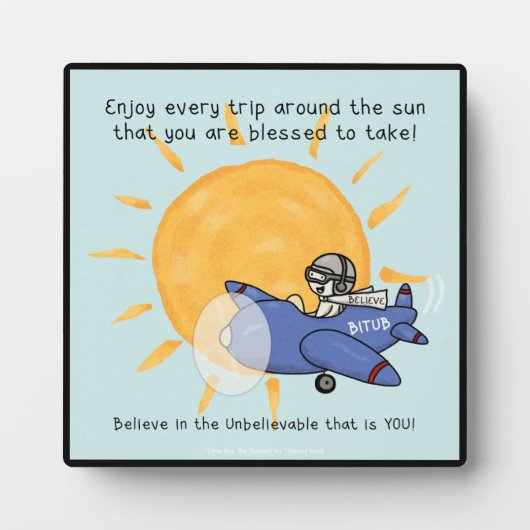 太陽のまわりにの旅 フォトプラーク (正面)