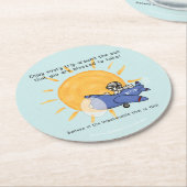 太陽のまわりにの旅 ラウンドペーパーコースター (アングル)