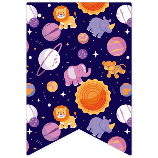 太陽のまわりに誕生会の最初の旅 バンティングフラッグ (第1の旗)