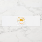 太陽のまわりに誕生会の最初の旅 ペットボトルラベル (シングルラベル)