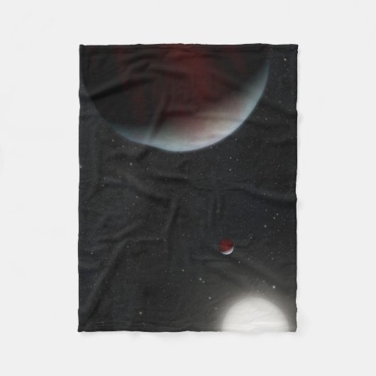 太陽のような恒星叙事詩を周回する惑星249731291 フリースブランケット (正面)
