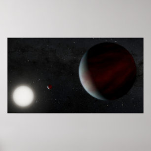 太陽のような恒星叙事詩を周回する惑星249731291 ポスター