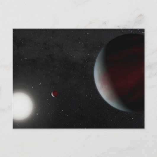 太陽のような恒星叙事詩を周回する惑星249731291 ポストカード (正面)