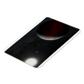 太陽のような恒星叙事詩を周回する惑星249731291 マグネット (左側)