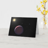 太陽のような星ケプラー51と3つの巨大な惑星。 カード (黄色い花)