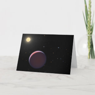 太陽のような星ケプラー51と3つの巨大な惑星。 カード