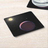 太陽のような星ケプラー51と3つの巨大な惑星。 スクエアペーパーコースター (アングル)