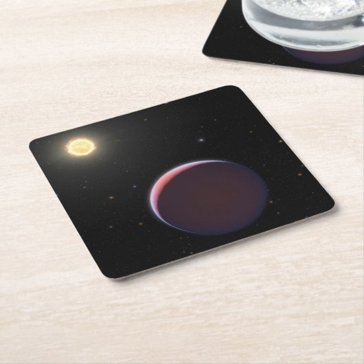 太陽のような星ケプラー51と3つの巨大な惑星。 スクエアペーパーコースター (アングル)