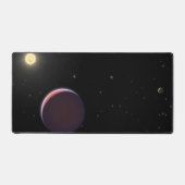 太陽のような星ケプラー51と3つの巨大な惑星。 デスクマット (正面)